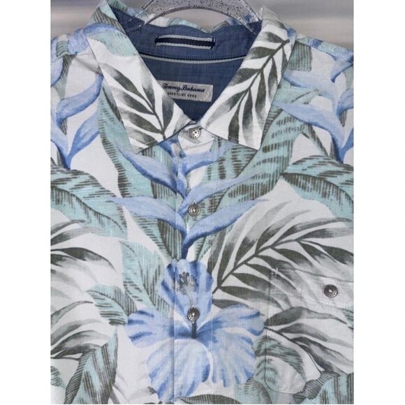 Tommy Bahama Coastline Cord Fine Vines Shirt Men’s Big Tall 4XB Paloma Corduroy - Picture 4 of 8